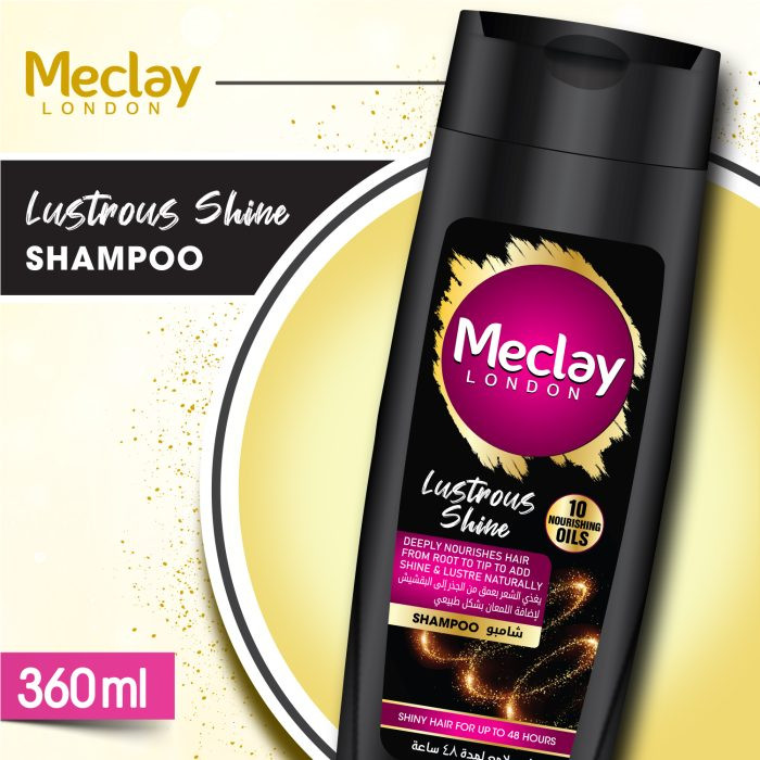 Meclay London Lustrous Shine Black Shampoo 360ML