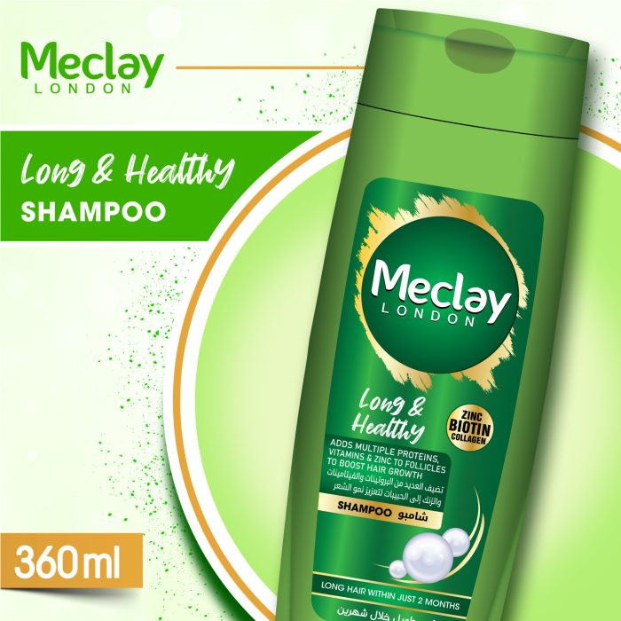 Meclay London Long & Healthy Green Shampoo 360ML
