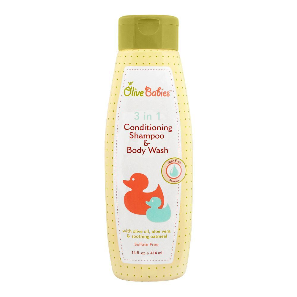 Olive Babies 3 In 1 Conditioning Shampoo & Body Wash 414ml